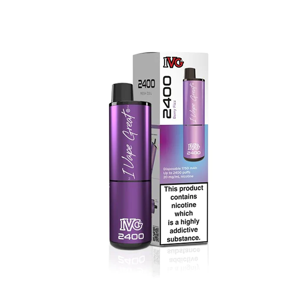 20mg I VG 2400 Disposable Vapes 2400 Puffs - www.justgovape.co.uk