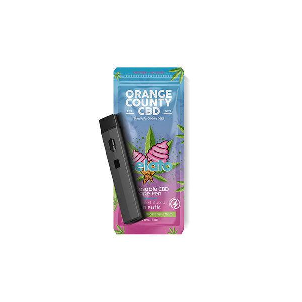 Orange County CBD 600mg CBD Disposable Vape - 1ml 700 Puffs ::Short Dated Stock:: - www.justgovape.co.uk