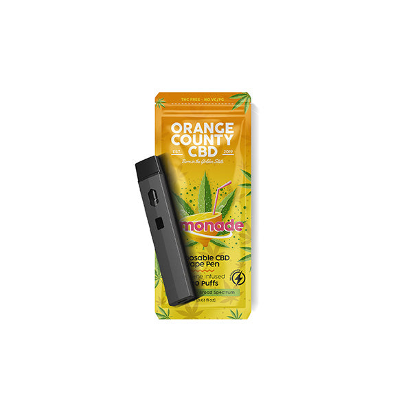 Orange County CBD 600mg CBD Disposable Vape - 1ml 700 Puffs ::Short Dated Stock:: - www.justgovape.co.uk