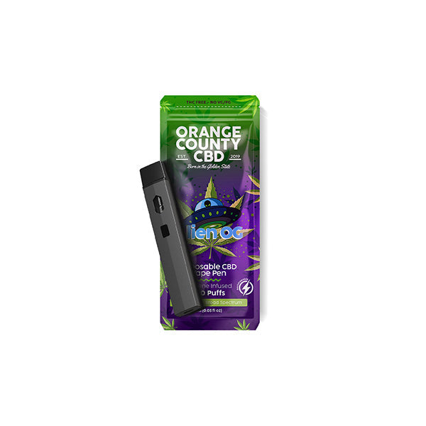 Orange County CBD 600mg CBD Disposable Vape - 1ml 700 Puffs ::Short Dated Stock:: - www.justgovape.co.uk