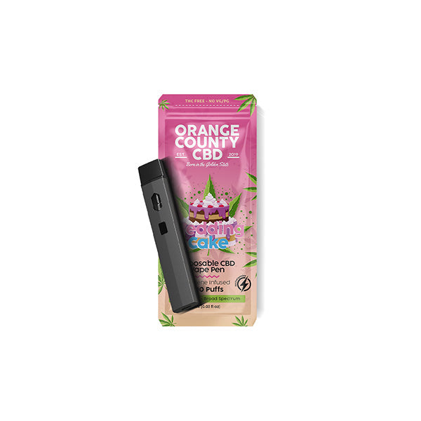 Orange County CBD 600mg CBD Disposable Vape - 1ml 700 Puffs ::Short Dated Stock:: - www.justgovape.co.uk