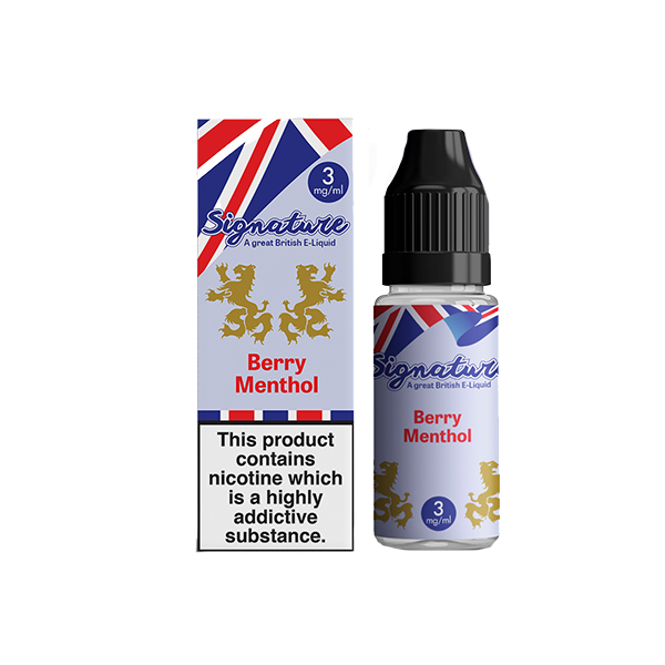 3mg Signature Vapours TPD 10ml E-Liquid (50VG/50PG) - www.justgovape.co.uk