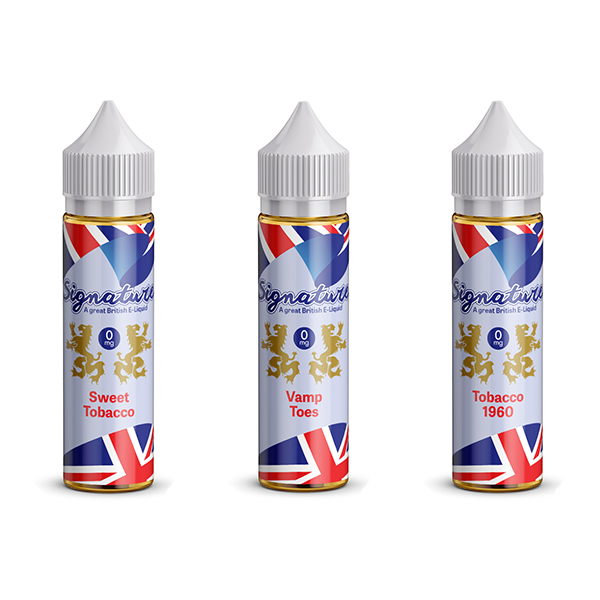 Signature Vapours 50ml E-liquid 0mg (50VG/50PG) - www.justgovape.co.uk