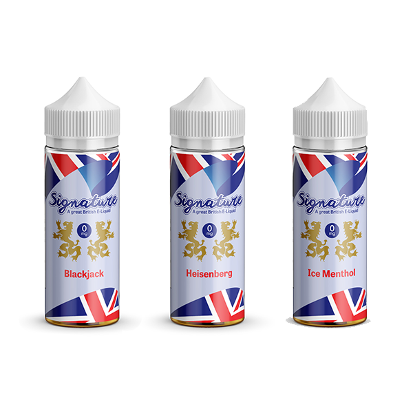 Signature Vapours 100ml E-liquid 0mg (50VG/50PG) - www.justgovape.co.uk