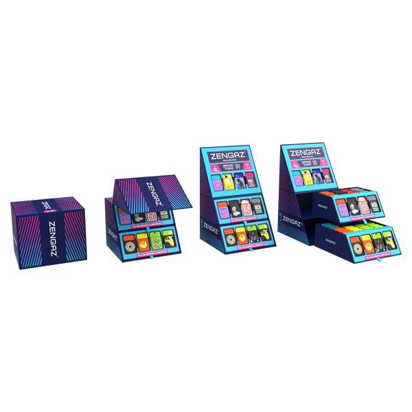 Zengaz Cube ZL-30 (30EU) Jet Lighters CDU Bundle + 48 Units Set - www.justgovape.co.uk