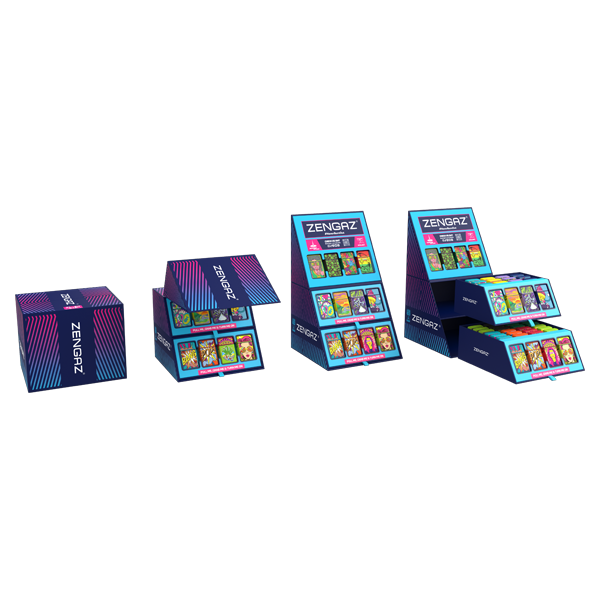 Zengaz Cube ZL-30 Chip Set (UK-S4) - Jet Flame Lighters Bundle + 48 Lighters with Cube display stand - www.justgovape.co.uk