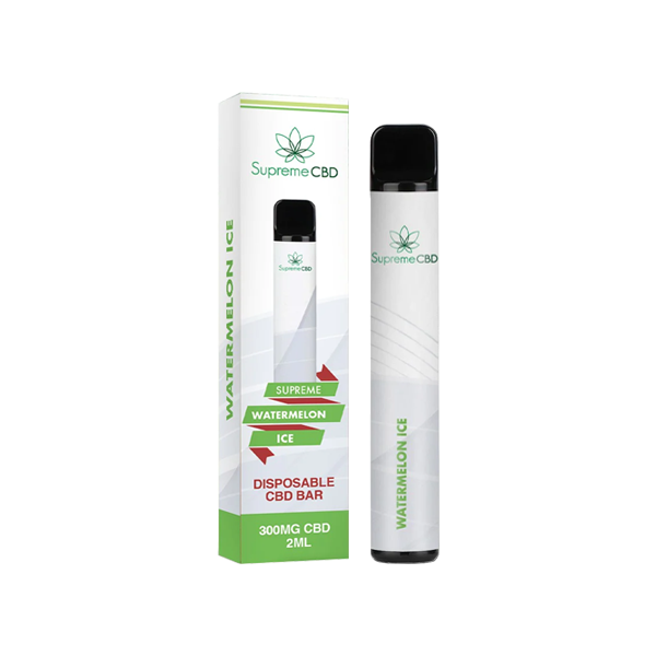 Supreme CBD 300mg CBD Disposable Vape Device 600 Puffs - www.justgovape.co.uk