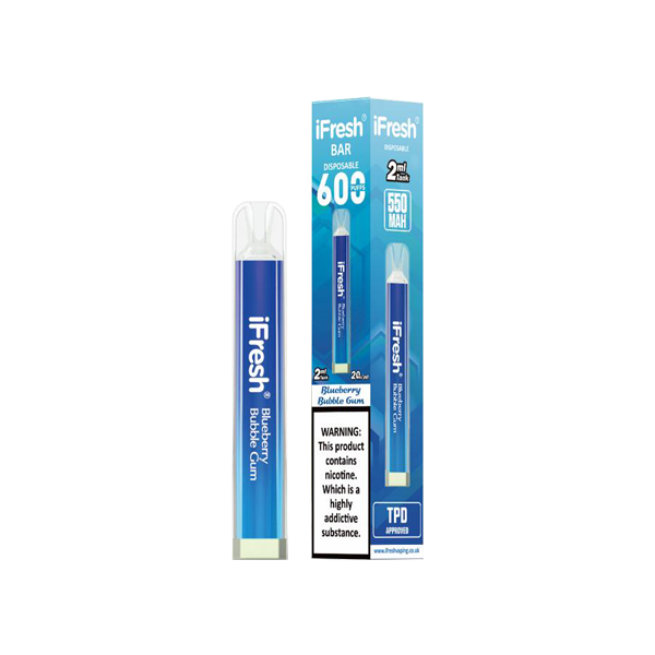 20mg iFresh Crystal Disposable Vape Device 600 Puffs - www.justgovape.co.uk