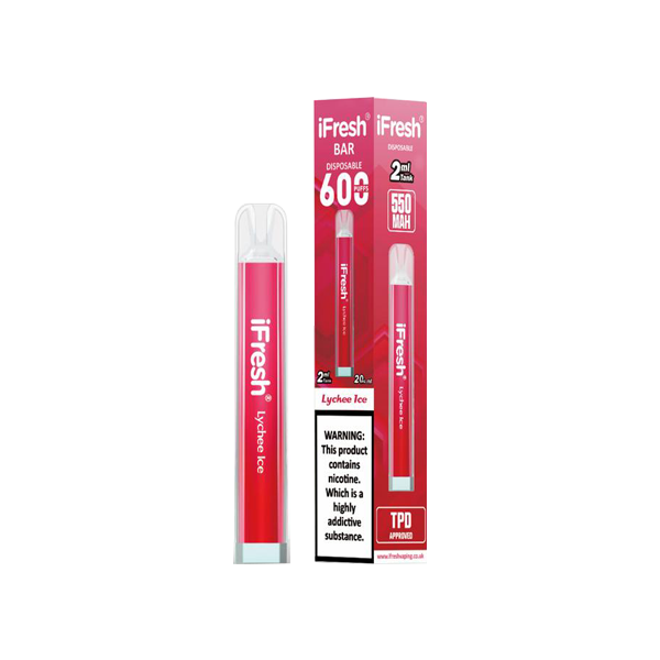 20mg iFresh Crystal Disposable Vape Device 600 Puffs - www.justgovape.co.uk