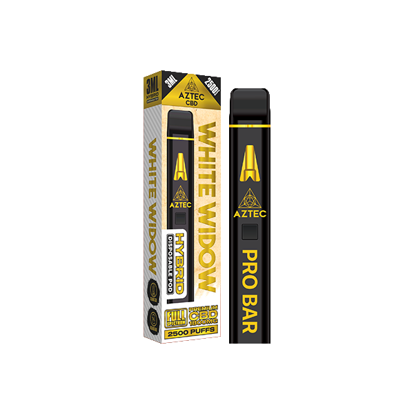 Aztec CBD 1800mg Pro Bar CBD Disposable Vape Device 2500 Puffs - www.justgovape.co.uk