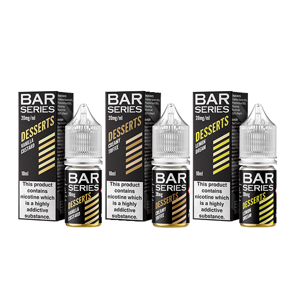 20mg Bar Series Desserts 10ml Nic Salts (50VG/50PG) - www.justgovape.co.uk