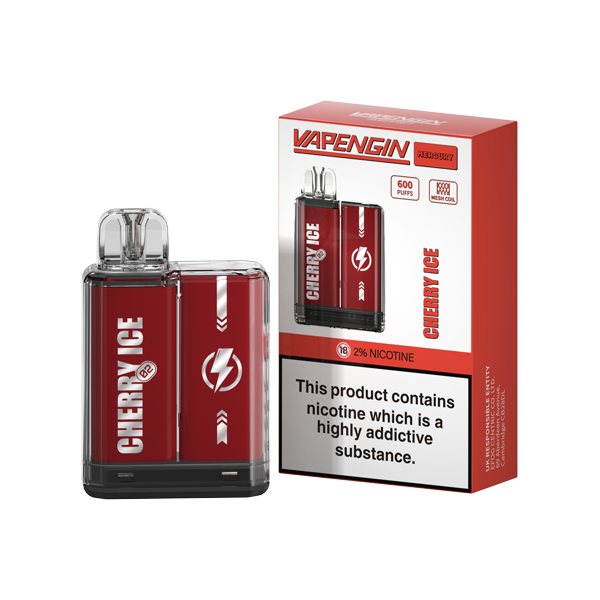 20mg Vapengin Mercury Disposable Vape Device 600 Puffs - www.justgovape.co.uk