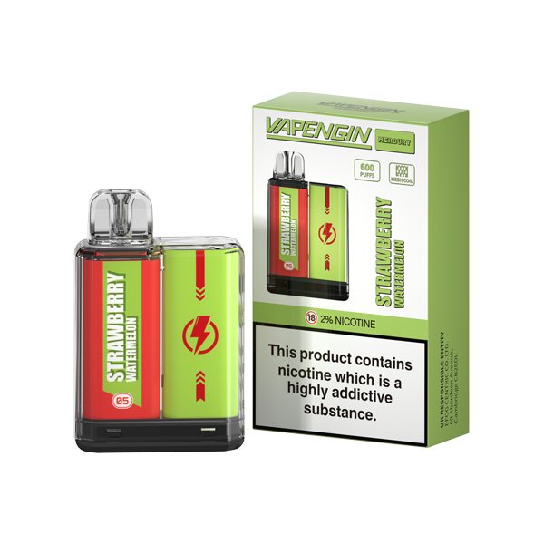 20mg Vapengin Mercury Disposable Vape Device 600 Puffs - www.justgovape.co.uk