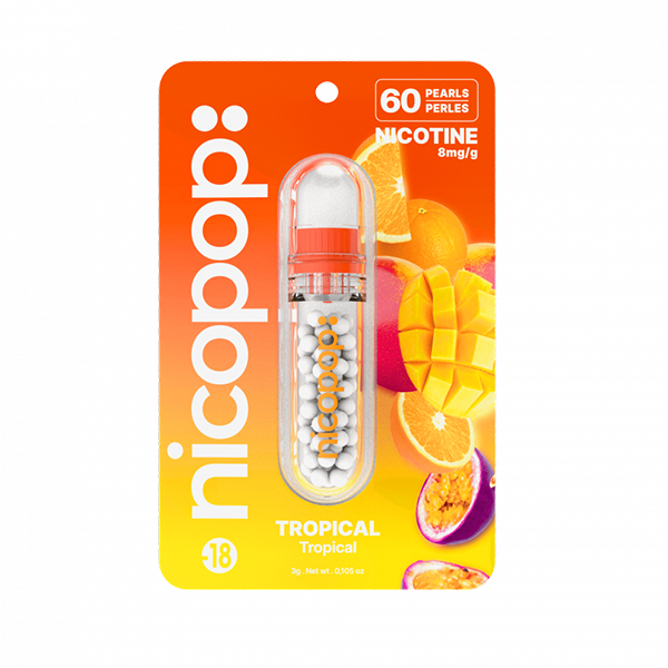 Nicopop 8mg Nicotine Pearls - 60 Pearls - www.justgovape.co.uk