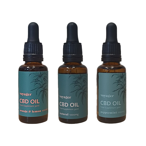 Voyager 1000mg CBD Oil 30ml - www.justgovape.co.uk