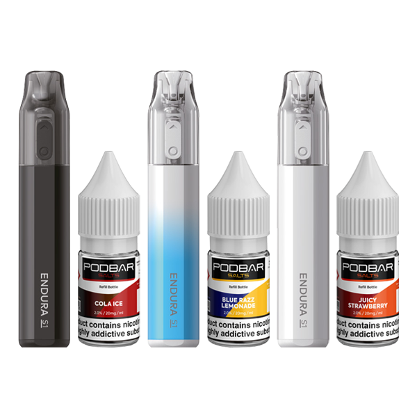 20mg Podbar Salts by Kingston x Innokin Endura S1 Disposable Vape Kit 3500 Puffs - www.justgovape.co.uk