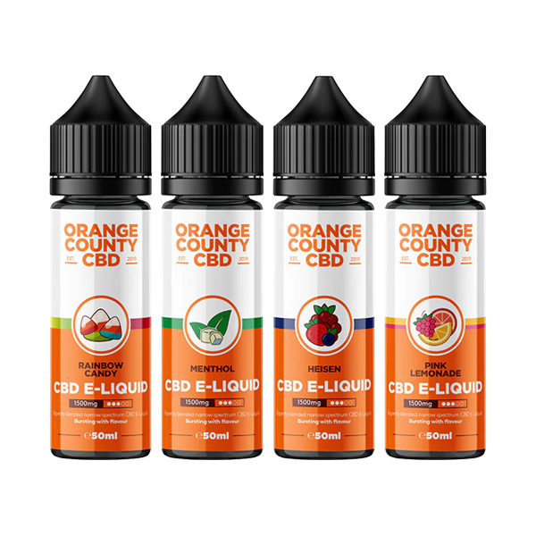 Orange County CBD 1500mg Broad Spectrum CBD E-liquid 50ml (60VG/40PG) - www.justgovape.co.uk