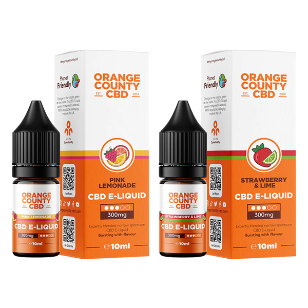 Orange County CBD 300mg Broad Spectrum CBD E-liquid 10ml (50VG/50PG) - www.justgovape.co.uk