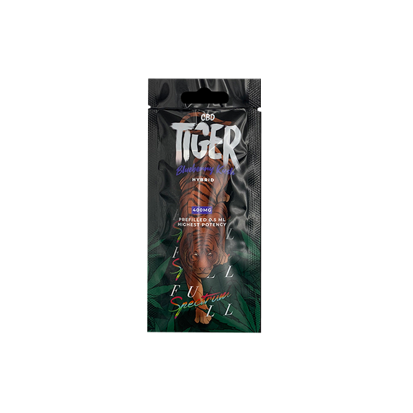 Tiger Vapes 400mg Full-Spectrum CBD Disposable Vape Device - www.justgovape.co.uk