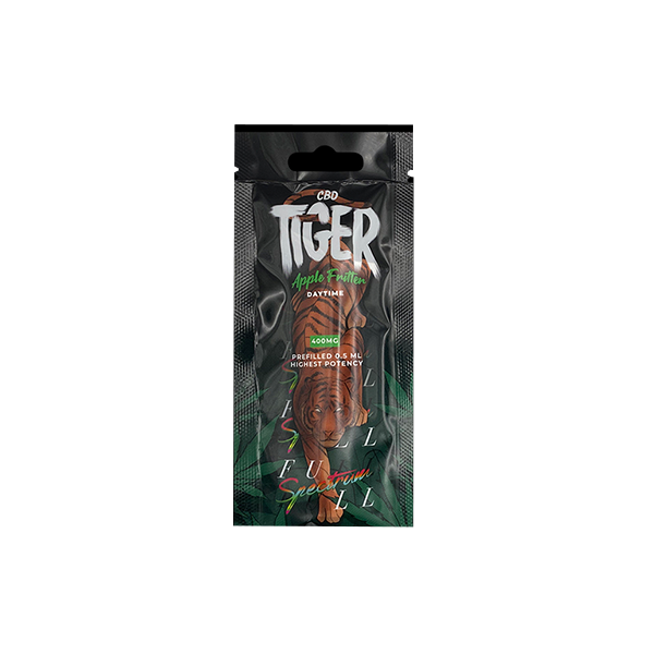 Tiger Vapes 400mg Full-Spectrum CBD Disposable Vape Device - www.justgovape.co.uk