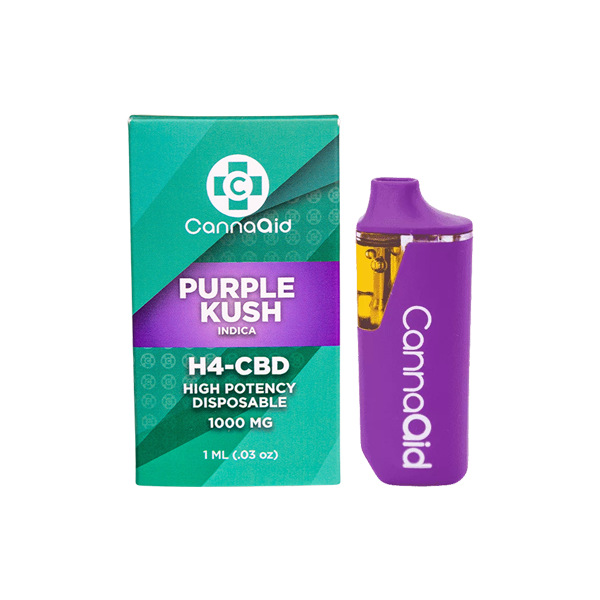 CannaAid 1000mg H4 CBD Disposable Vape Device - www.justgovape.co.uk