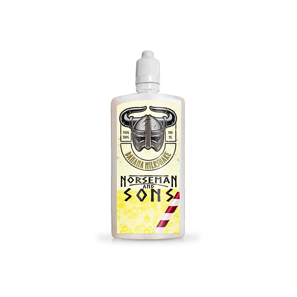 Norsemen 100ml Shortfill Flask Milkshakes 0mg (70VG/30PG) - www.justgovape.co.uk