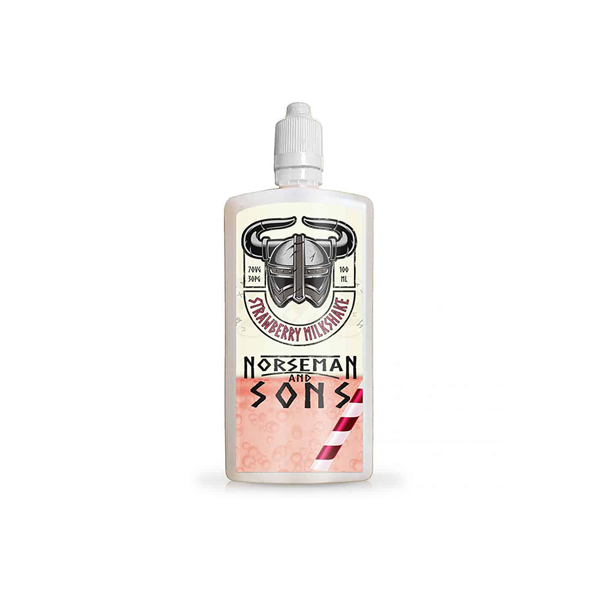 Norsemen 100ml Shortfill Flask Milkshakes 0mg (70VG/30PG) - www.justgovape.co.uk