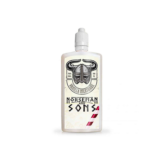 Norsemen 100ml Shortfill Flask Milkshakes 0mg (70VG/30PG) - www.justgovape.co.uk