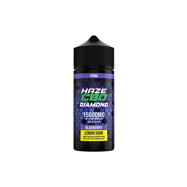 Haze CBD Diamond 15000mg CBD E-Liquid 100ml - www.justgovape.co.uk