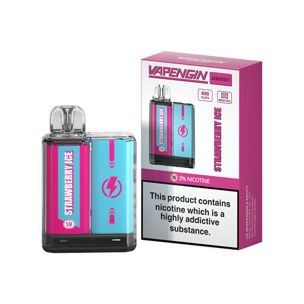 20mg Vapengin Mercury Disposable Vape Device 600 Puffs - www.justgovape.co.uk