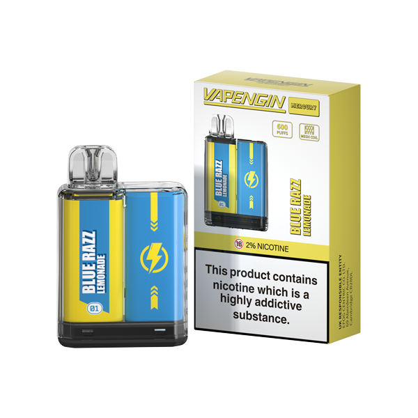 20mg Vapengin Mercury Disposable Vape Device 600 Puffs - www.justgovape.co.uk