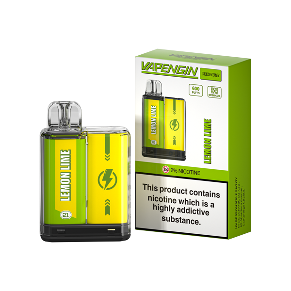 20mg Vapengin Mercury Disposable Vape Device 600 Puffs - www.justgovape.co.uk