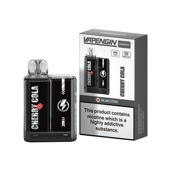 20mg Vapengin Mercury Disposable Vape Device 600 Puffs - www.justgovape.co.uk