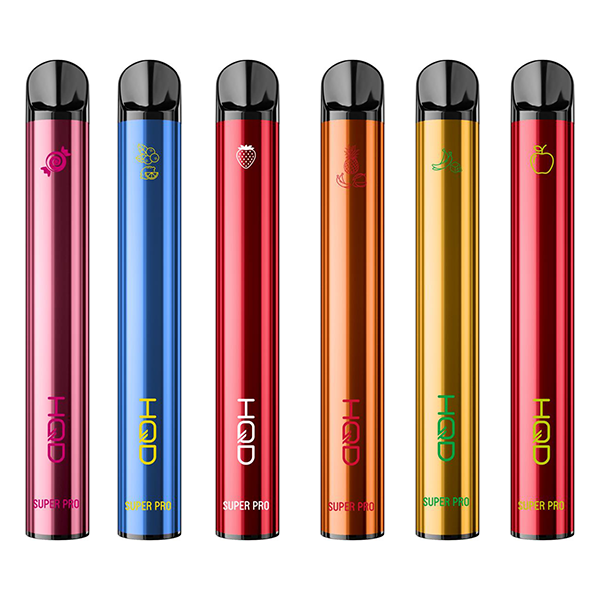 20mg HQD Super Pro Disposable Vape Device 600 Puffs - www.justgovape.co.uk