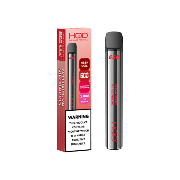 20mg HQD 600 Disposable Vape Device 600 Puffs - www.justgovape.co.uk