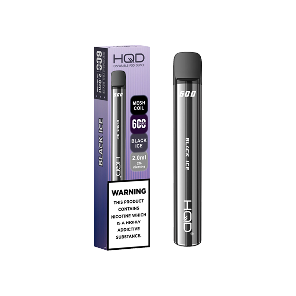 20mg HQD 600 Disposable Vape Device 600 Puffs - www.justgovape.co.uk