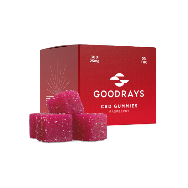 Goodrays 750mg CBD Gummies - 30 Pieces - www.justgovape.co.uk