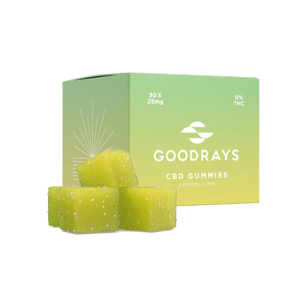 Goodrays 750mg CBD Gummies - 30 Pieces - www.justgovape.co.uk