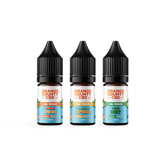 Orange County CBD Cali Range 300mg CBD 10ml E-liquid (60VG/40PG) - www.justgovape.co.uk