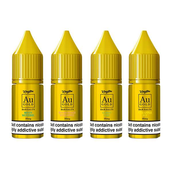 10mg AU Gold By Kingston Nic Salt 10ml (60VG/40PG) - www.justgovape.co.uk