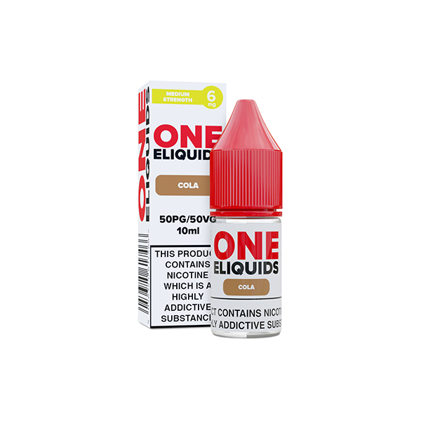 6mg One E-Liquids Flavoured Nic Shot 10ml (50VG/50PG) - www.justgovape.co.uk