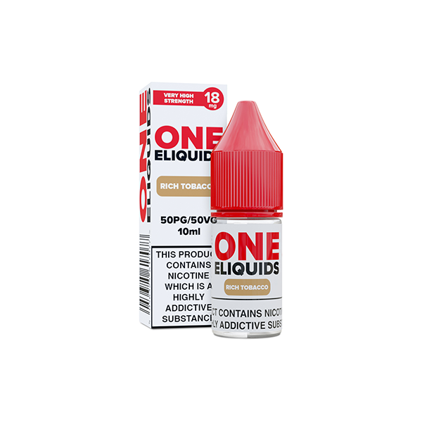 18mg One E-Liquids Flavoured Nic Shot 10ml (50VG/50PG) - www.justgovape.co.uk