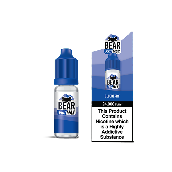 Bear Pro Max 75ml Longfill Bar Series includes 4X 20mg Salt Nic Shots - www.justgovape.co.uk