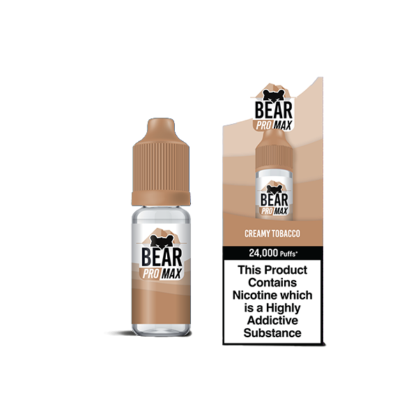 Bear Pro Max 75ml Longfill Bar Series includes 4X 20mg Salt Nic Shots - www.justgovape.co.uk