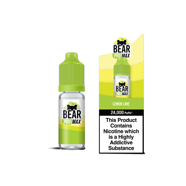 Bear Pro Max 75ml Longfill Bar Series includes 4X 20mg Salt Nic Shots - www.justgovape.co.uk