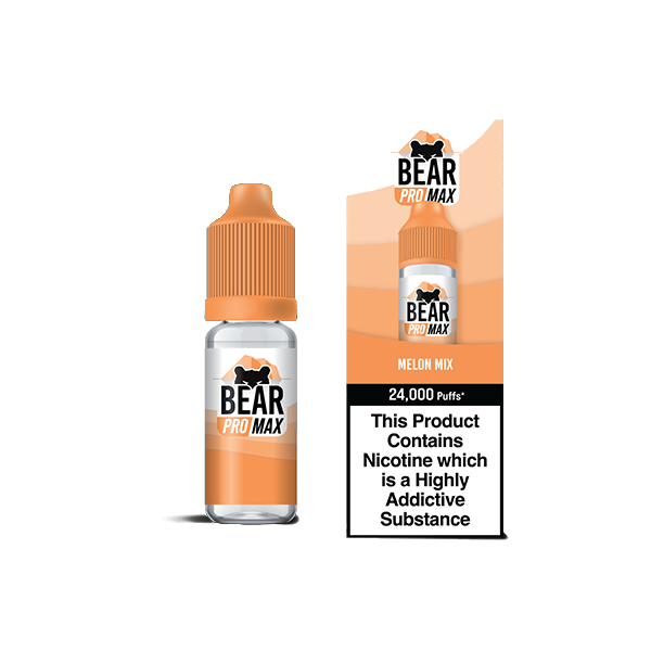 Bear Pro Max 75ml Longfill Bar Series includes 4X 20mg Salt Nic Shots - www.justgovape.co.uk