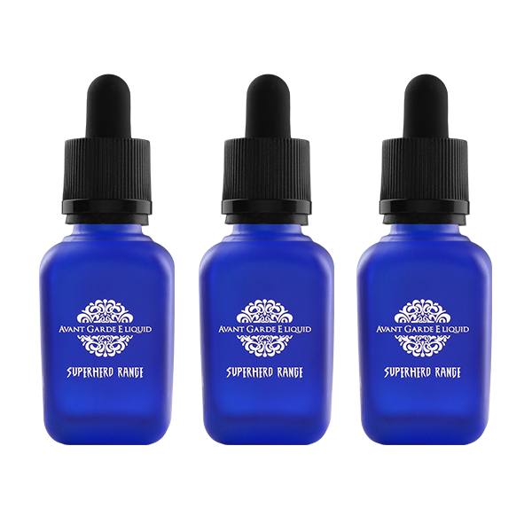 0mg Avant Garde E-liquid Superhero Range Range Glass Shortfill 30ml (Various VG/PG) - www.justgovape.co.uk