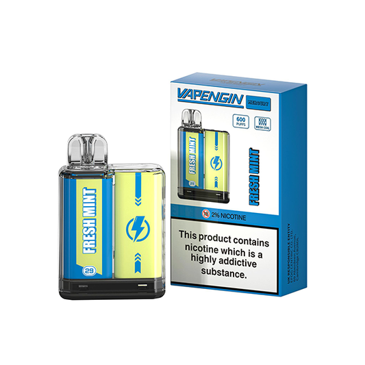 20mg Vapengin Mercury Disposable Vape Device 600 Puffs - www.justgovape.co.uk