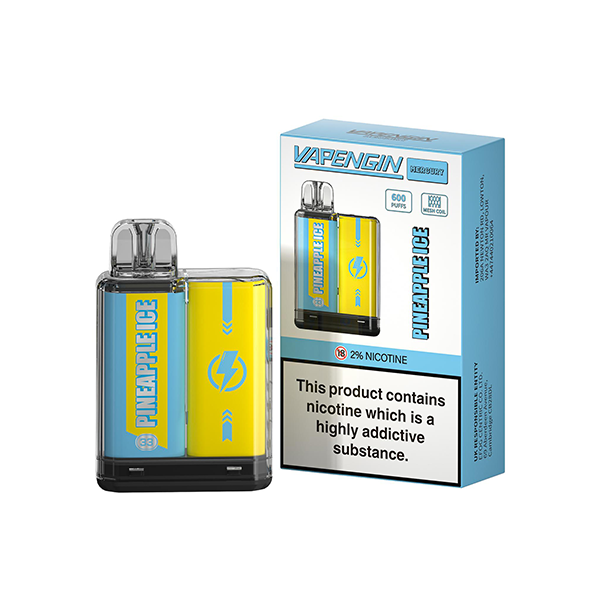 20mg Vapengin Mercury Disposable Vape Device 600 Puffs - www.justgovape.co.uk