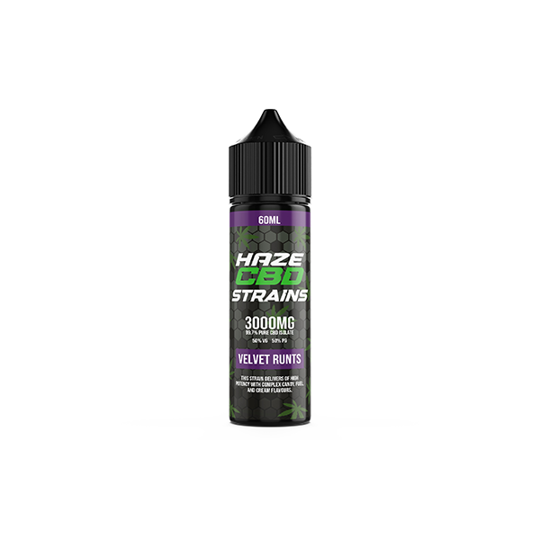 Haze CBD Strains 3000mg CBD E-Liquid 50ml Shortfill 0mg (50VG/50PG) - www.justgovape.co.uk